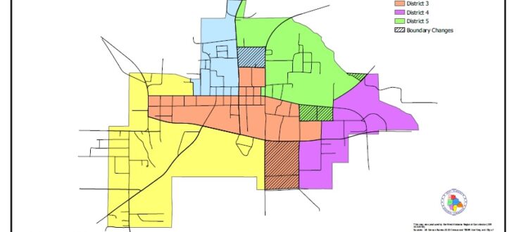 Greensboro City Council map